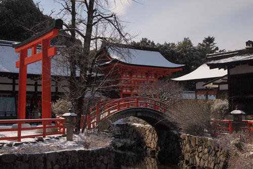 下鴨神社の雪景色