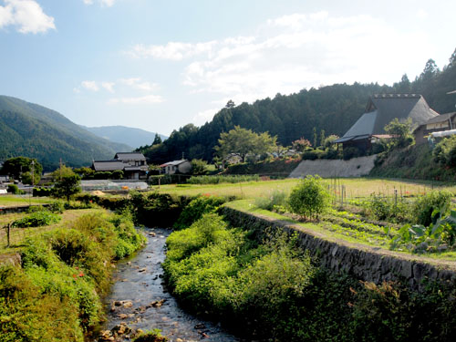 寂光院付近の風景