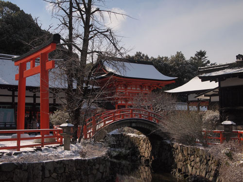 下鴨神社の雪景色