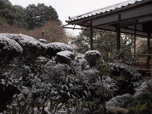 詩仙堂　雪の庭園