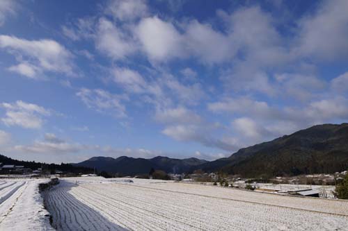 大原の雪景色