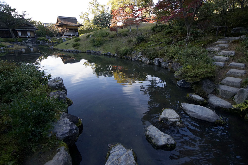 依水園 飛び石