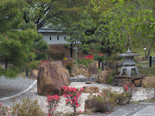 勝龍寺城 城内の庭園